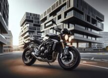 2025 Triumph Speed Triple 1200 RS motorcycle on the road