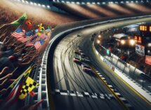 Austin Hill celebrates his surprise victory at Martinsville