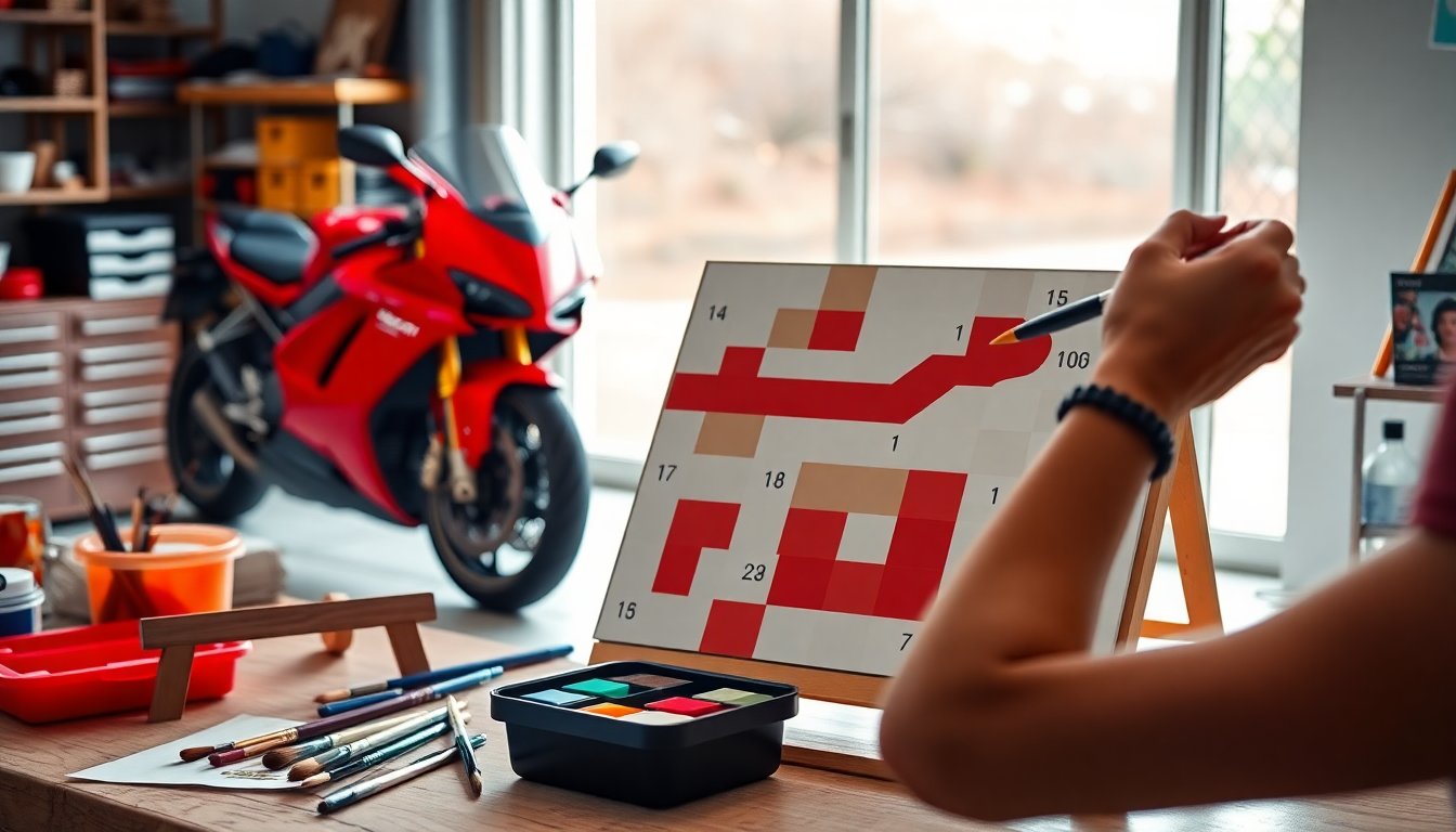 ducati superbike racer paint by numbers kit for beginners 1774535874