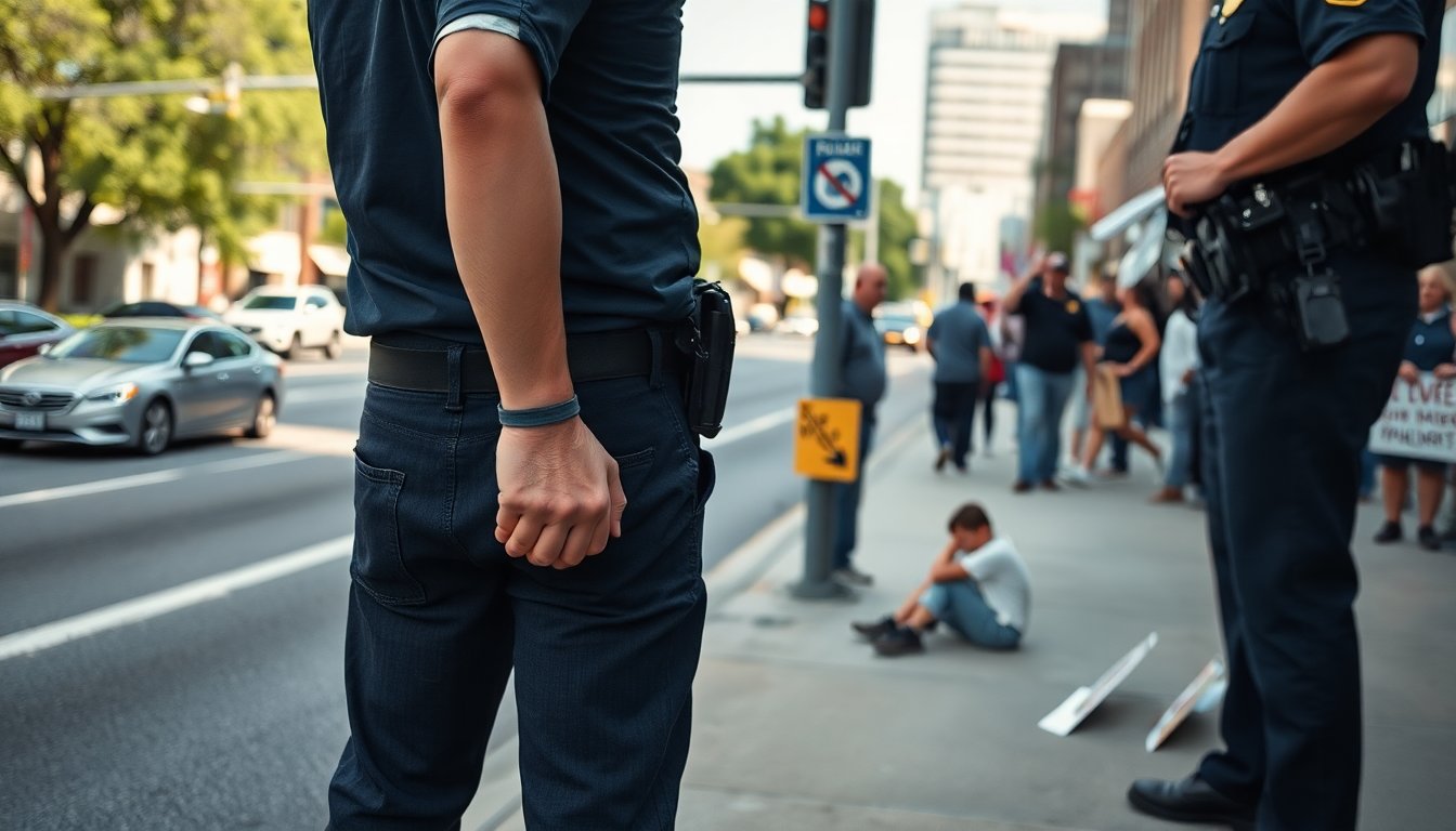 memphis officers detain demonstrators after unauthorized march near robert r church park 1774924675