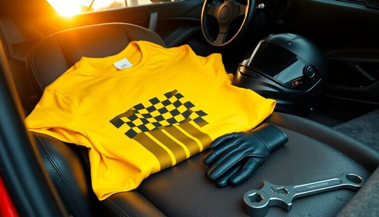 AMG GTR yellow tee for car enthusiasts — Gildan 5000 comfort