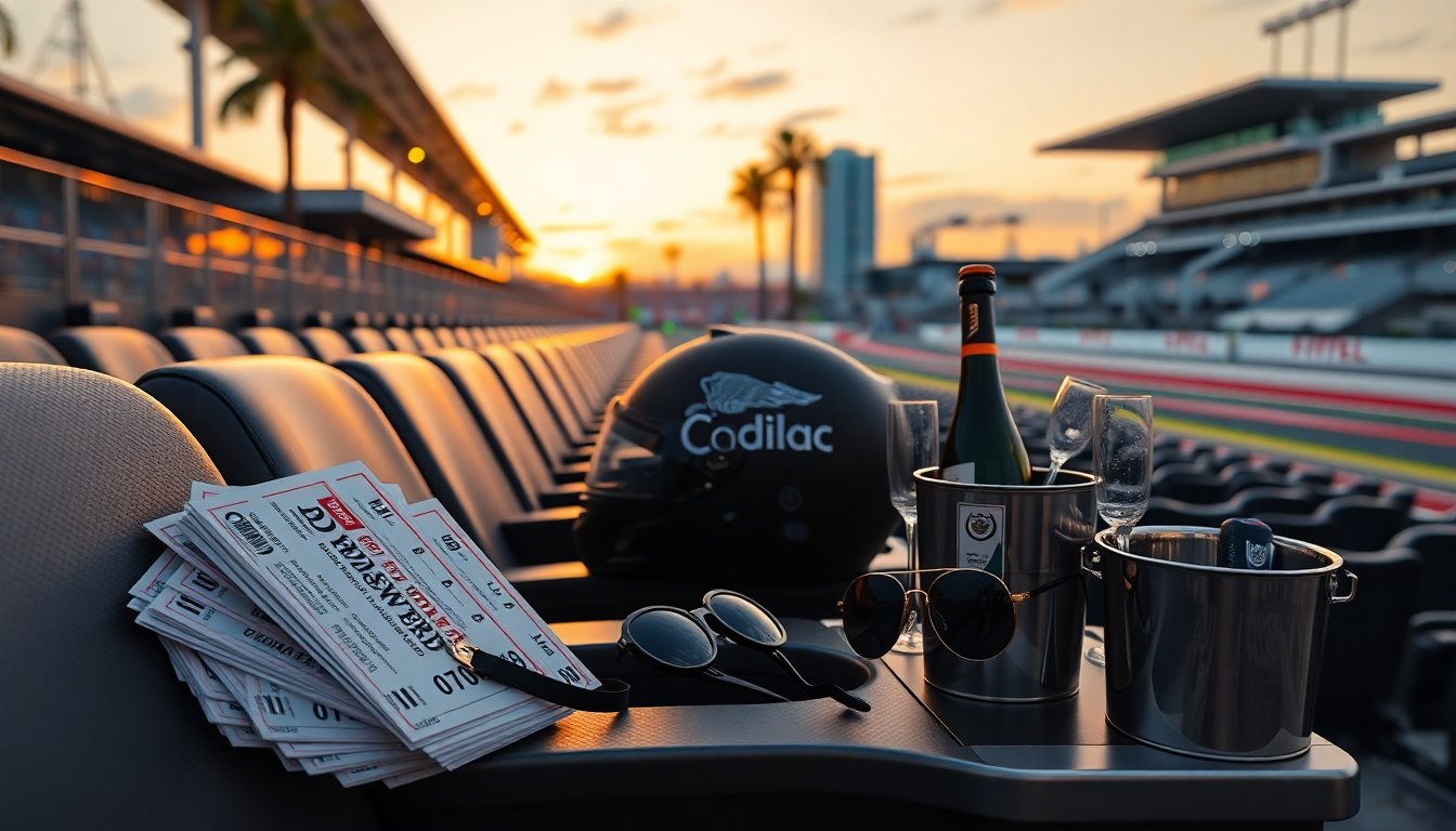 Cadillac grandstand tickets and perks for the Miami Grand Prix