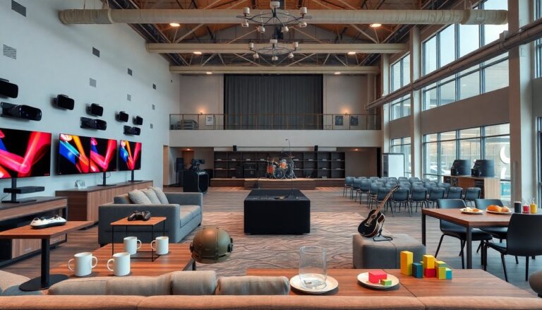 Camp Carroll Rally Point entertainment center with VR Arena and events