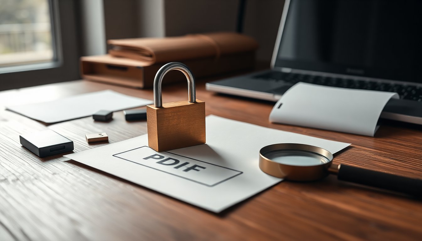 How to handle a locked PDF with missing metadata