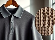 Mercedes‑AMG engineers polo shirt with waffle knit for comfort